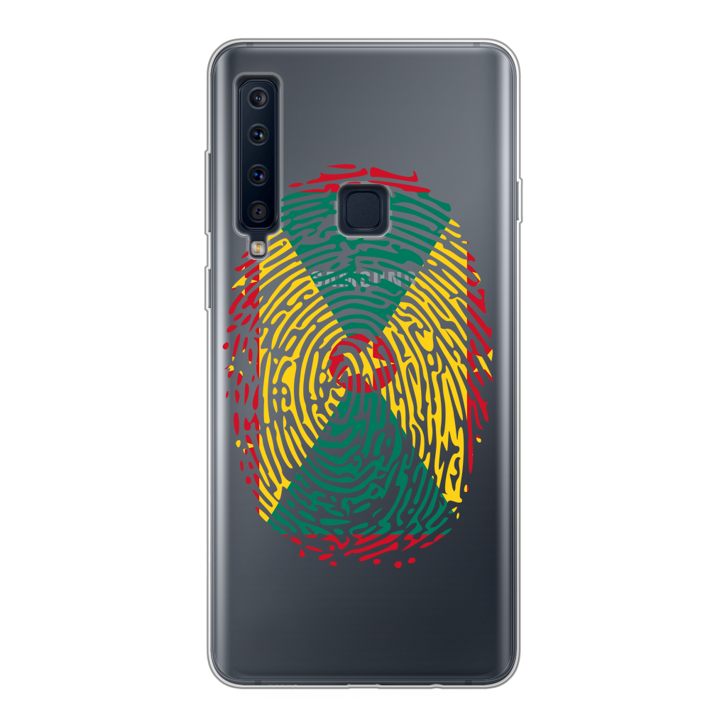 Grenada Fingerprint Back Printed Transparent Soft Phone Case