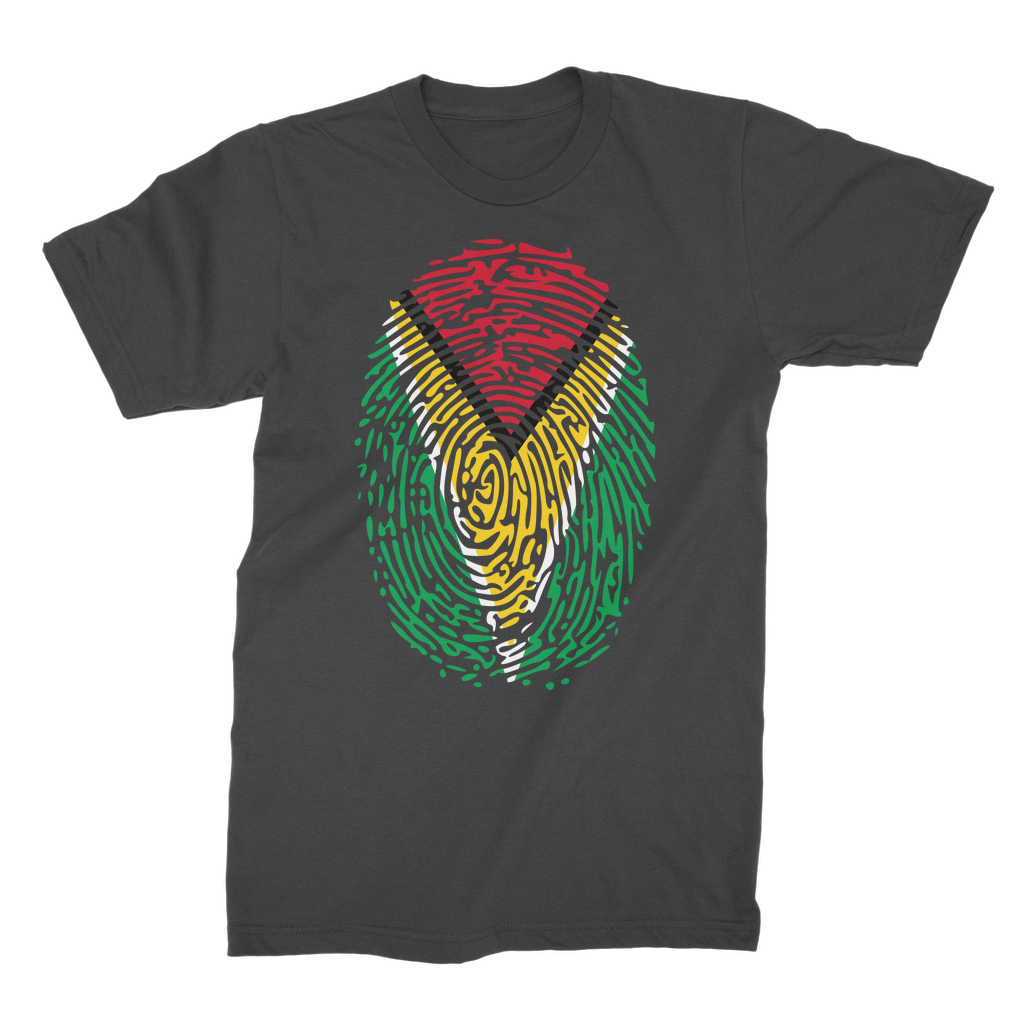 Guyana-Fingerprint Premium Jersey Adult T-Shirt