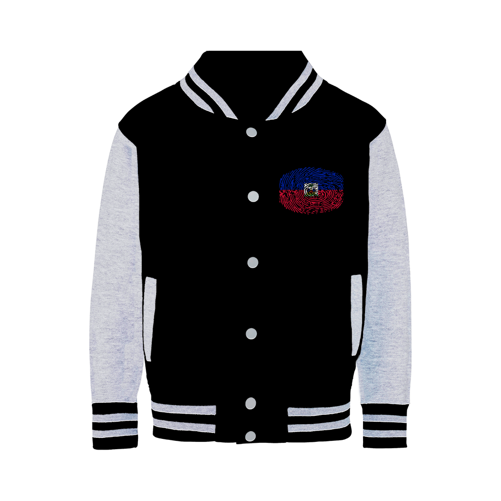 Haiti-Fingerprint Varsity Jacket