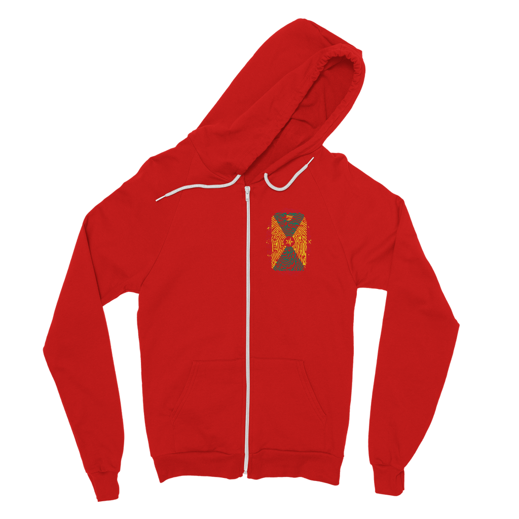 Grenada Fingerprint Classic Adult Zip Hoodie