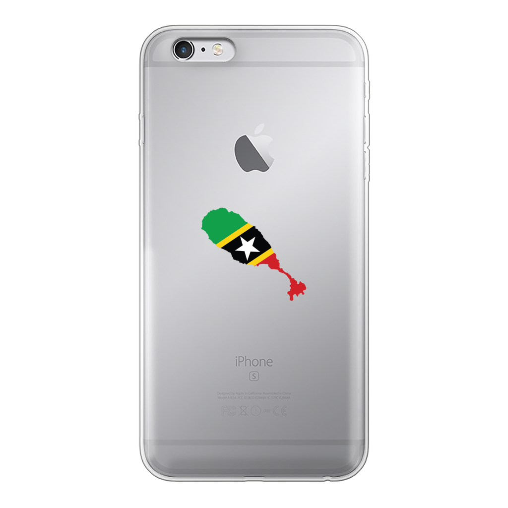 ST. KITTS & NEVIS Back Printed Transparent Hard Phone Case