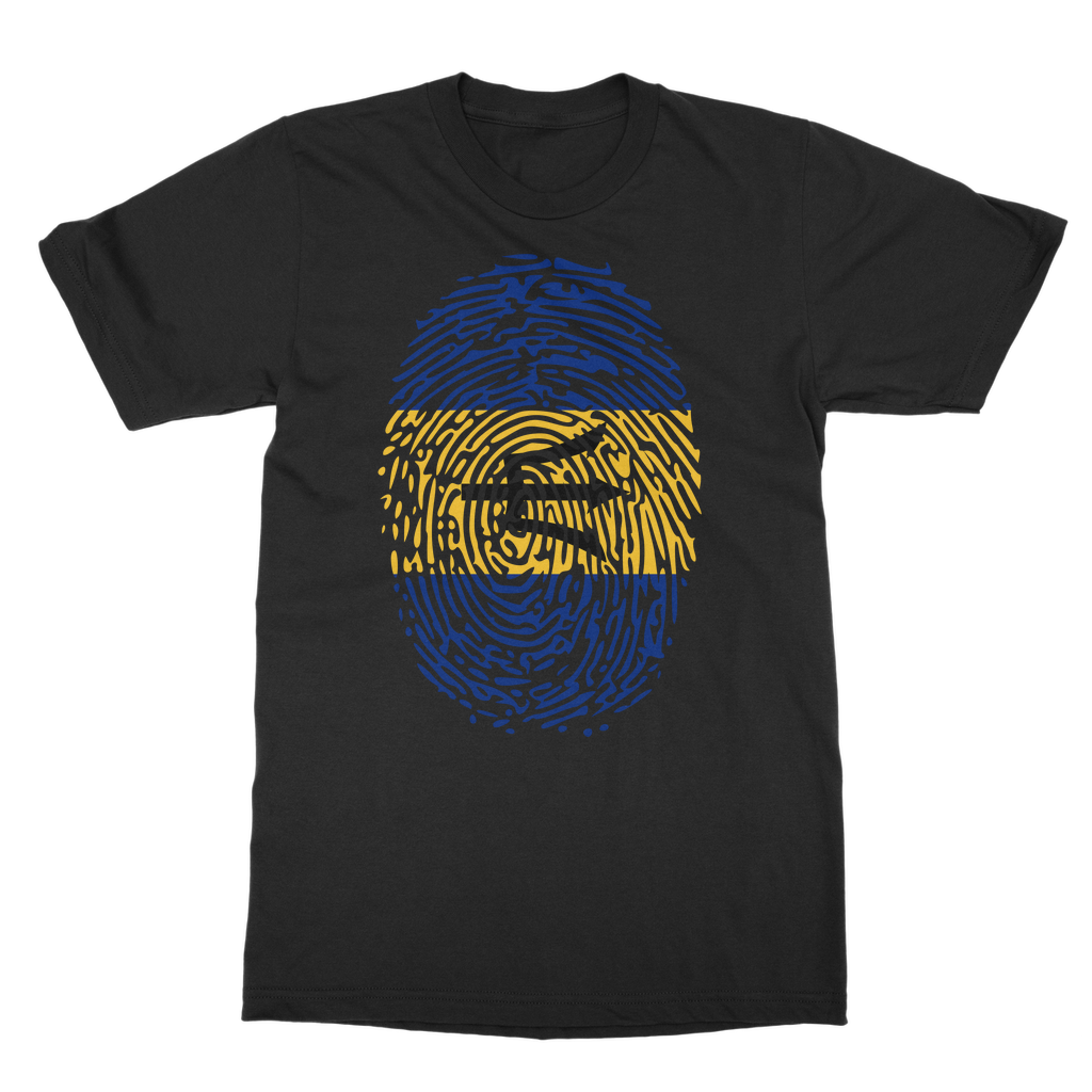 Barbados-Fingerprint Classic Adult T-Shirt