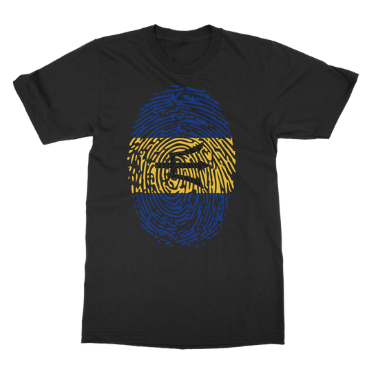 Barbados-Fingerprint Classic Adult T-Shirt