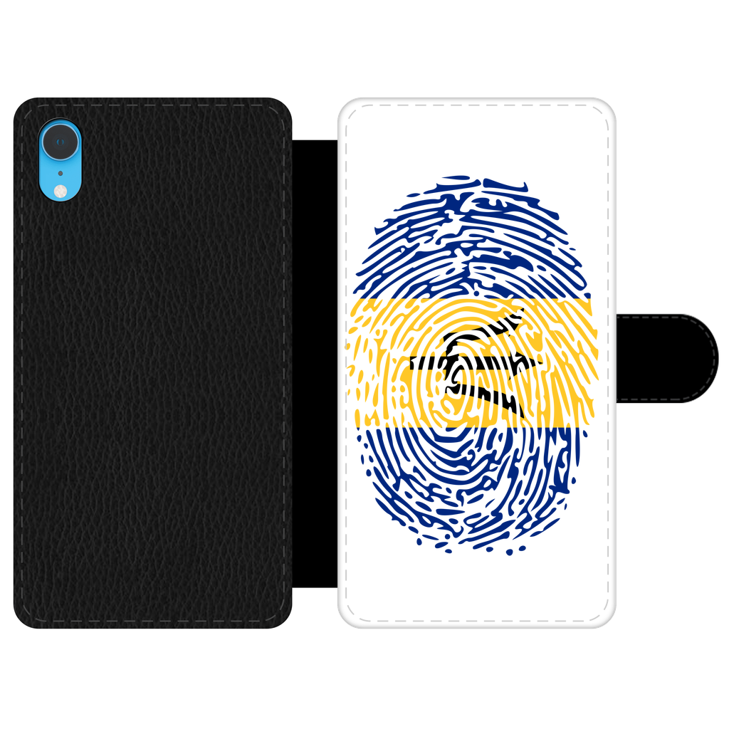 Barbados-Fingerprint Front Printed Wallet Cases