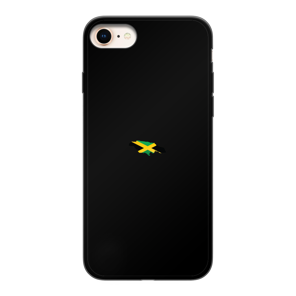 Jamaica Back Printed Black Soft Phone Case