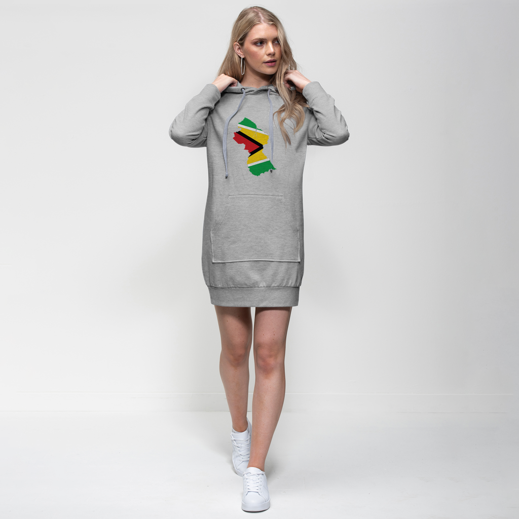 GUYANA Premium Adult Hoodie Dress