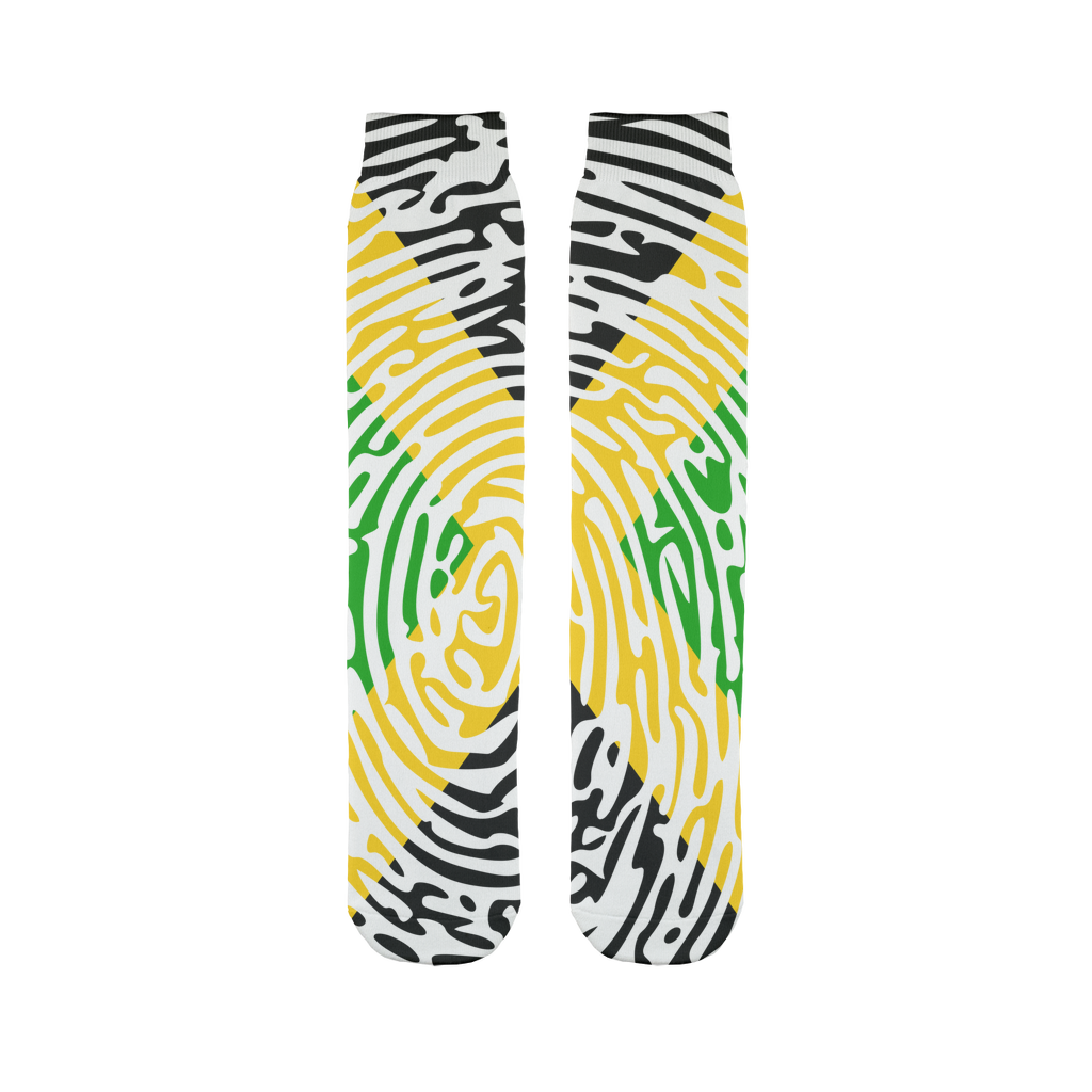 Jamaica-Fingerprint Sublimation Sock