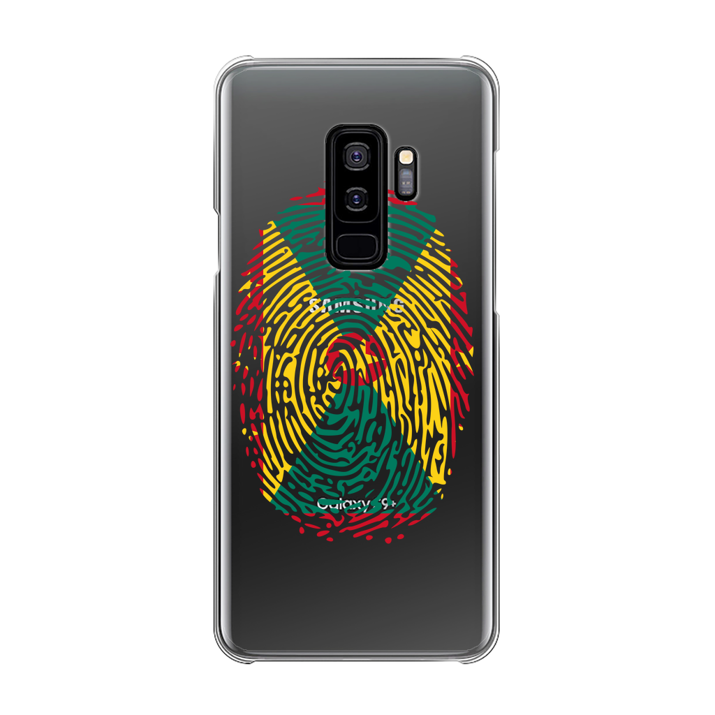 Grenada Fingerprint Back Printed Transparent Hard Phone Case