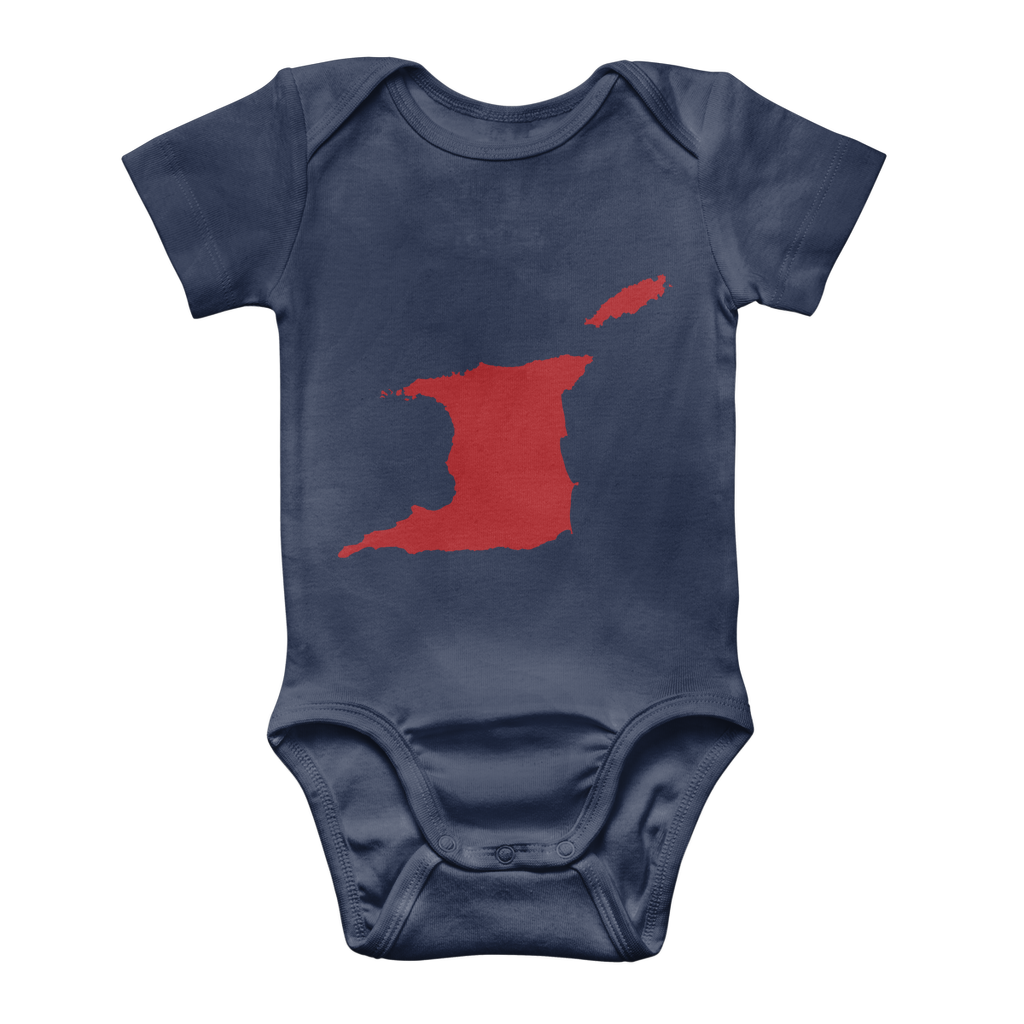 Trini and Tobago Map Classic Baby Onesie Bodysuit