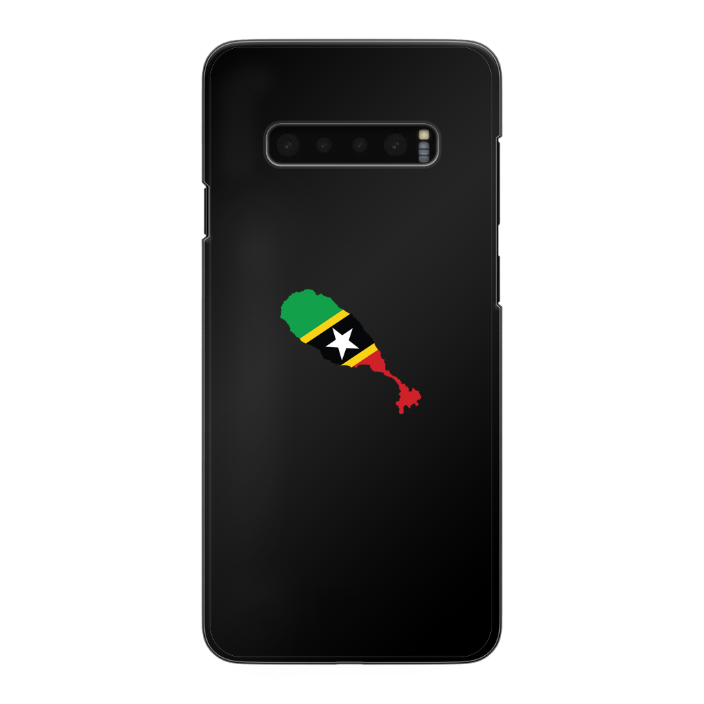 ST. KITTS & NEVIS Back Printed Black Hard Phone Case