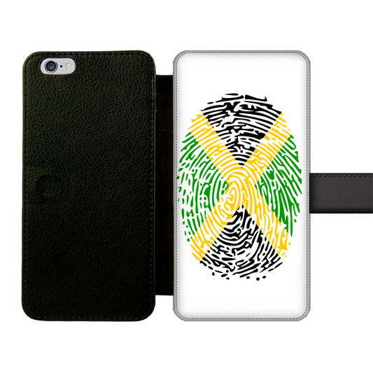 Jamaica-Fingerprint Front Printed Wallet Cases