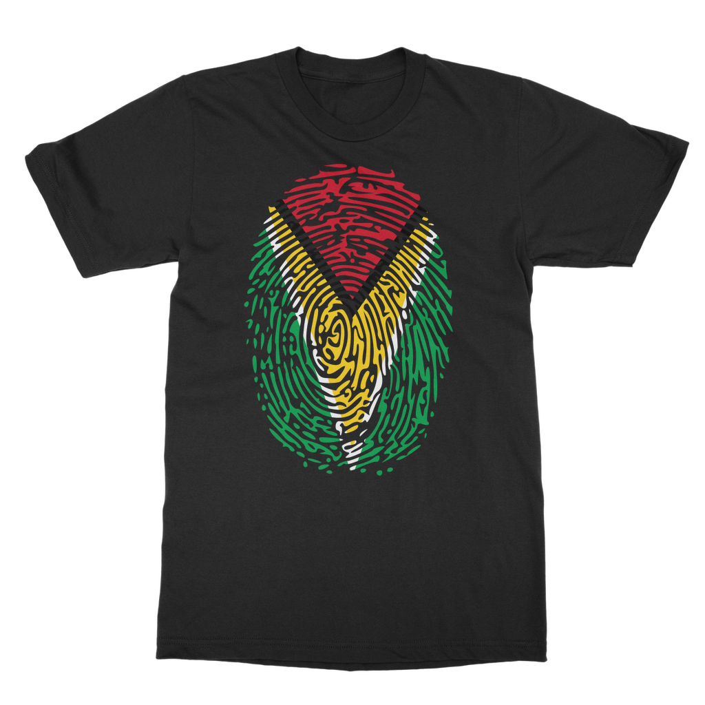 Guyana-Fingerprint Classic Adult T-Shirt