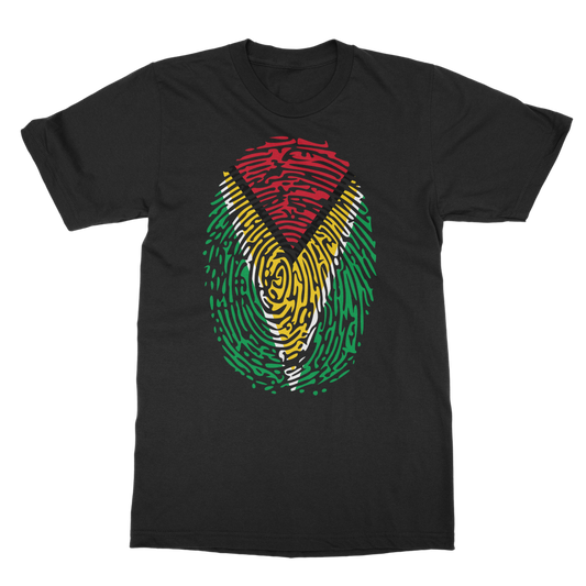 Guyana-Fingerprint Classic Adult T-Shirt