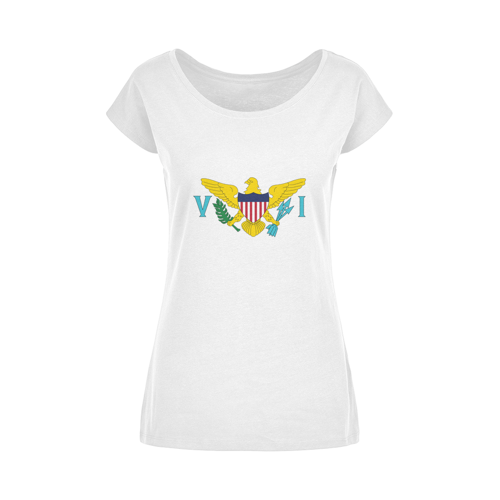 USVI Wide Neck Womens T-Shirt XS-5XL