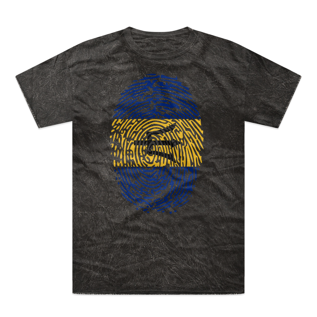 Barbados-Fingerprint Tie-Dye T-Shirt