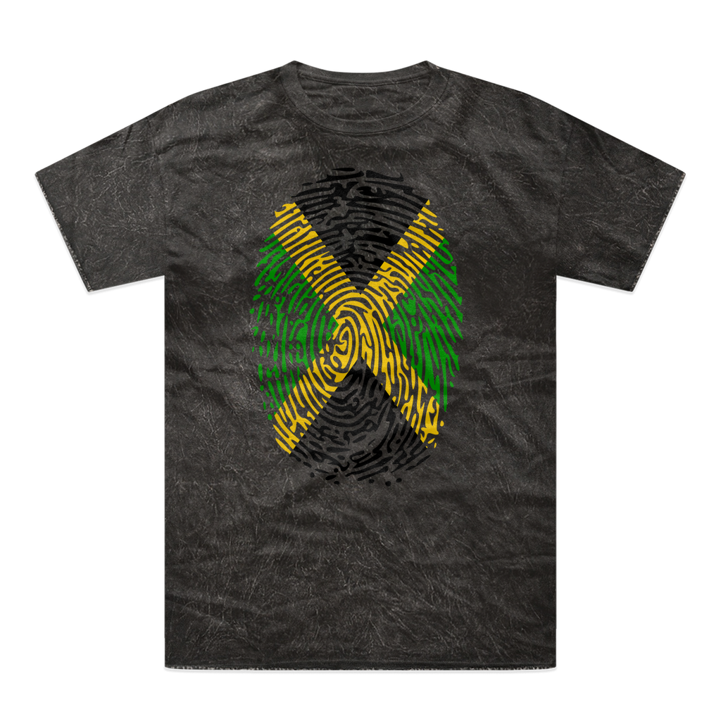 Jamaica-Fingerprint Tie-Dye T-Shirt