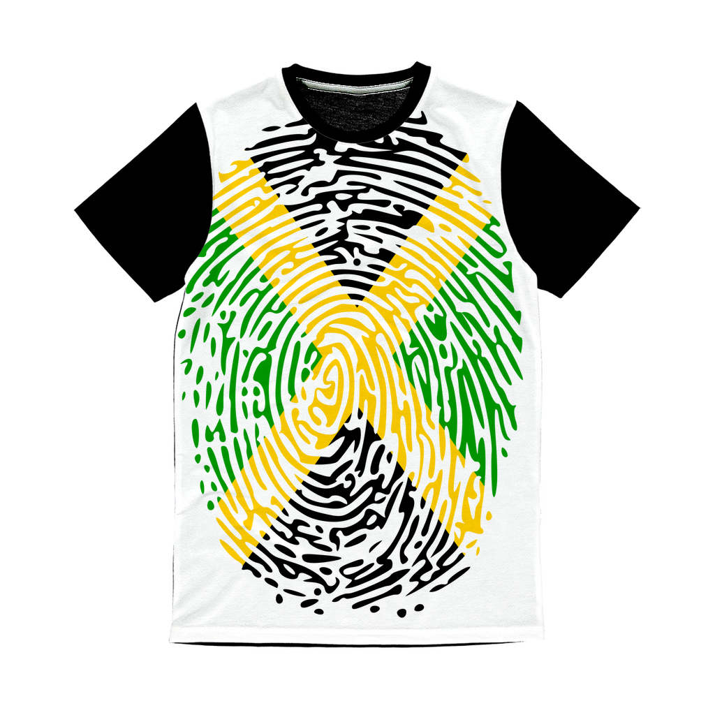 Jamaica-Fingerprint Classic Sublimation Panel T-Shirt