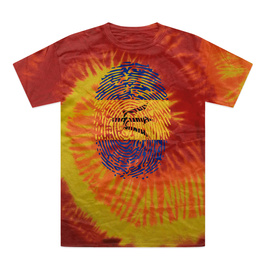 Barbados-Fingerprint Tie-Dye T-Shirt