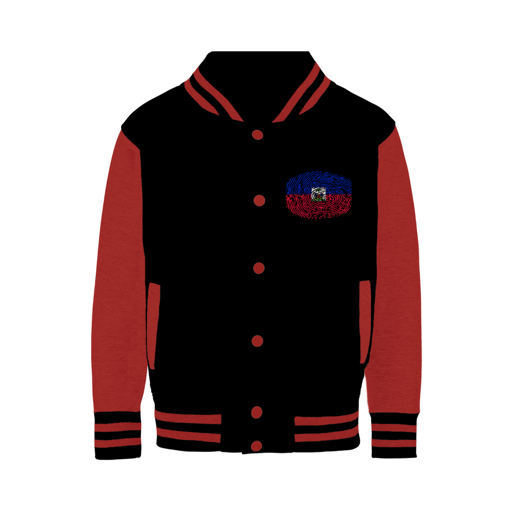 Haiti-Fingerprint Varsity Jacket