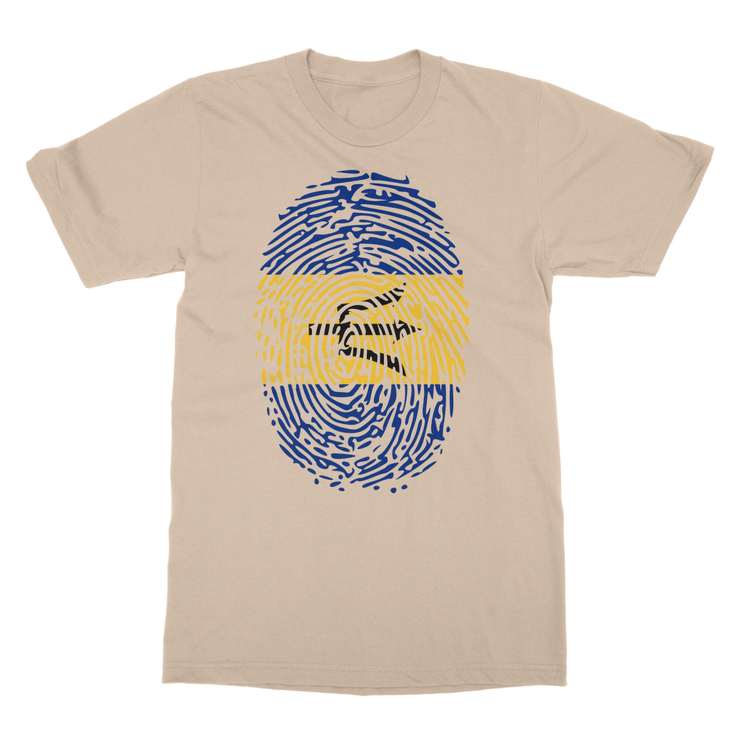 Barbados-Fingerprint Classic Adult T-Shirt