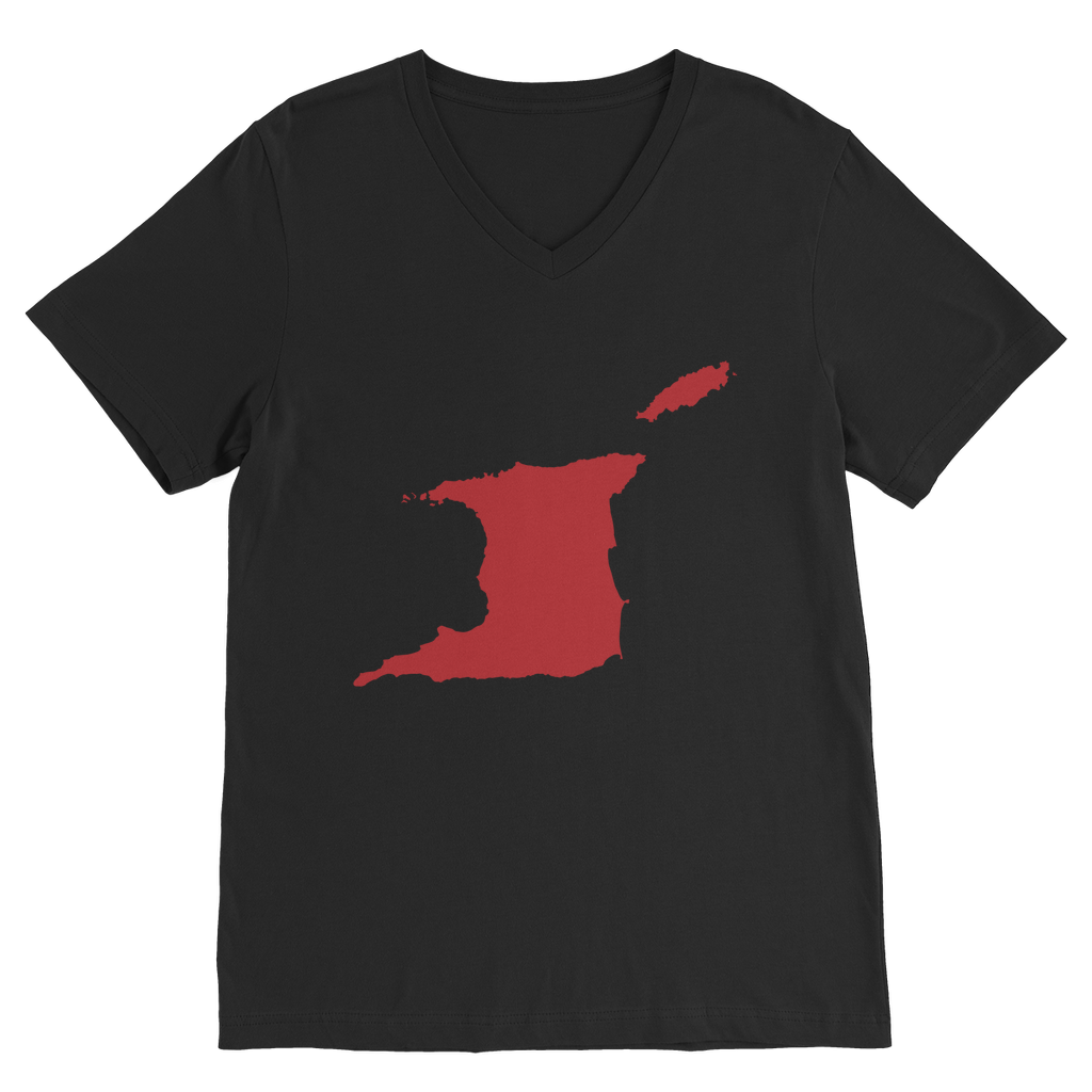 Carte de Trini et Tobago T-shirt premium échancré