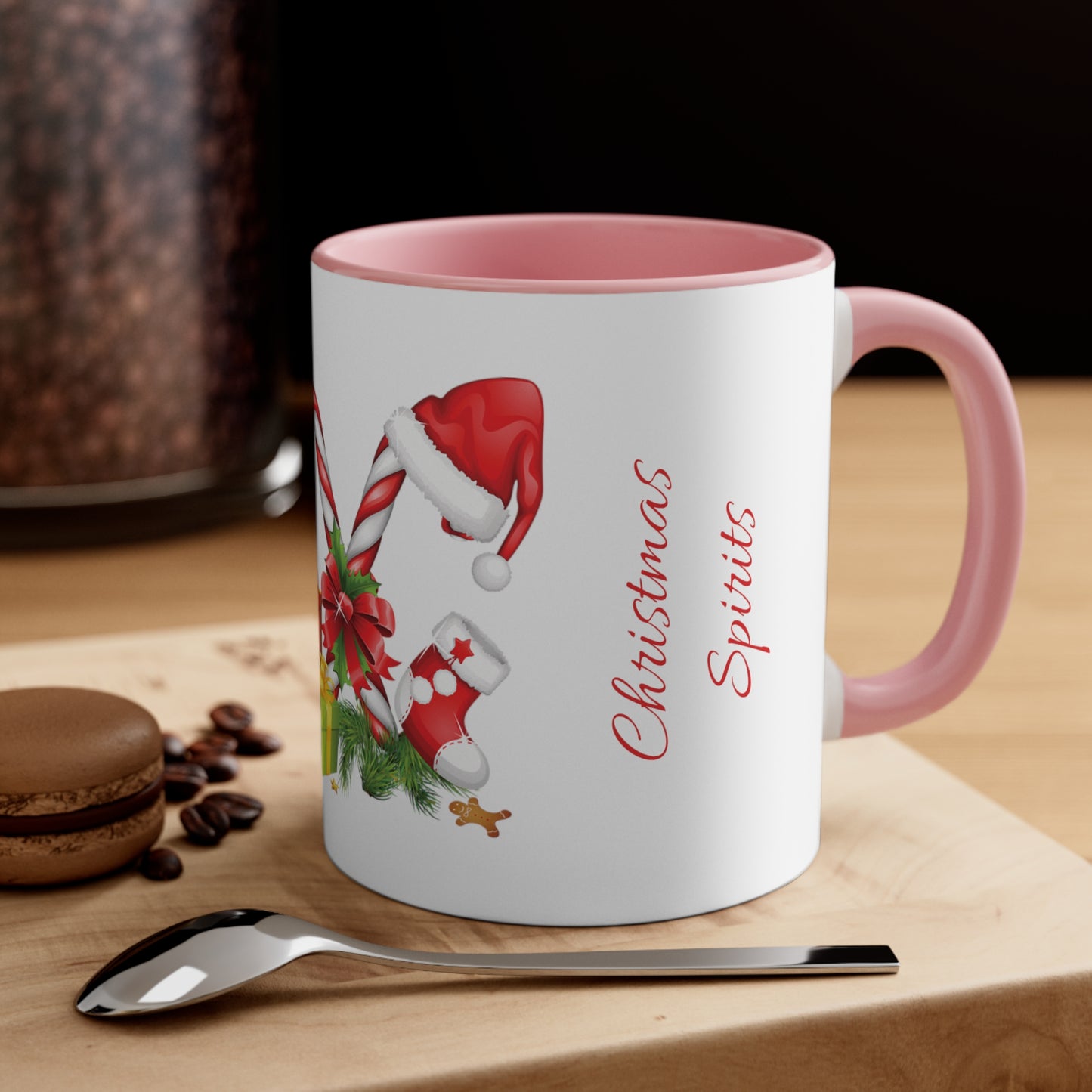 Christmas Spirits Accent Coffee Mug, 11oz