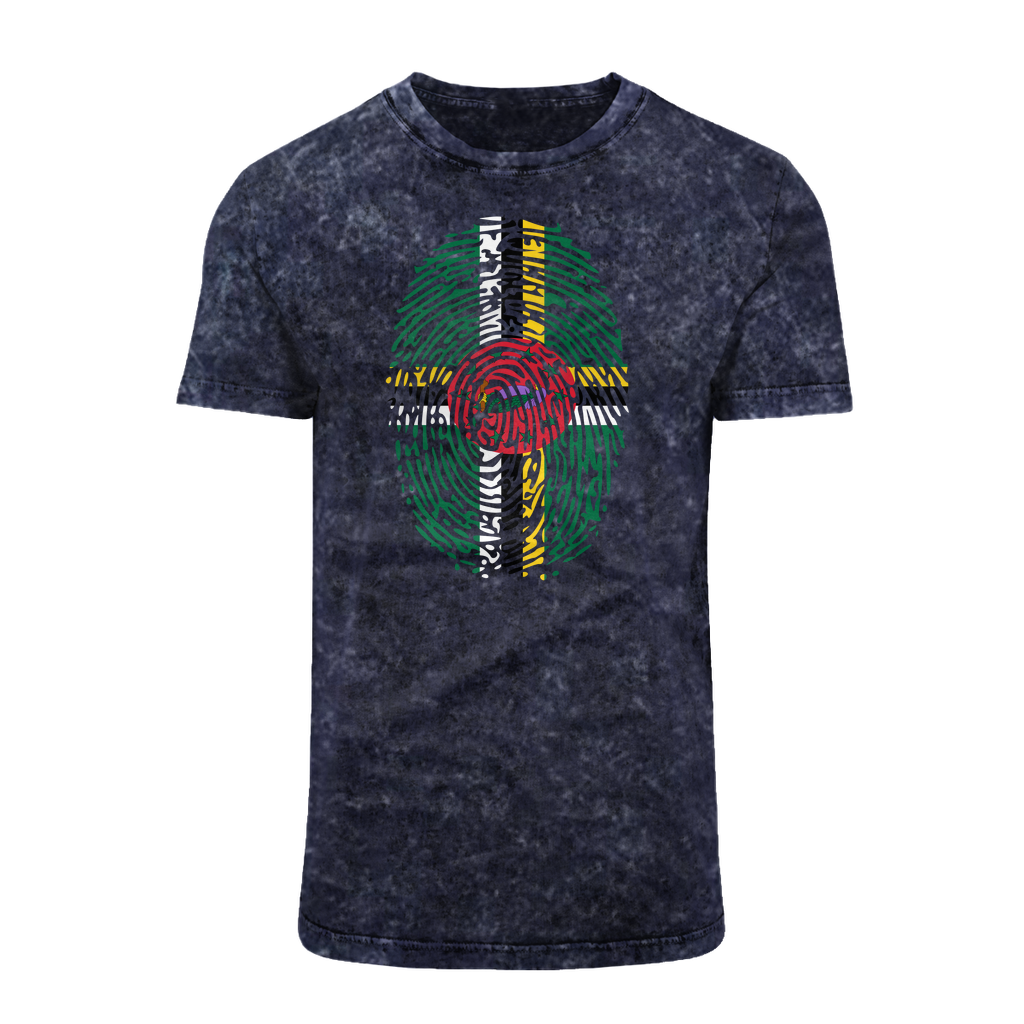 Dominica Fingerprint Acid Washed T-Shirt