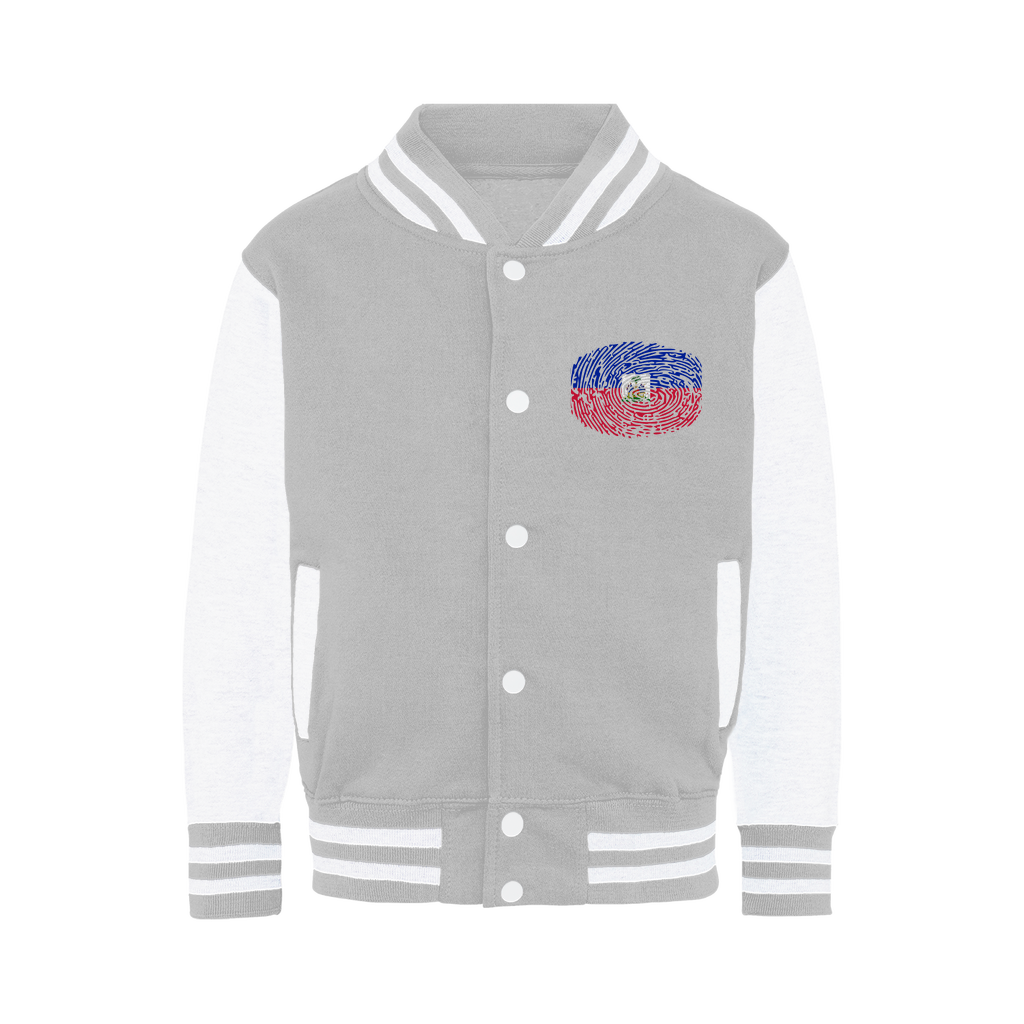 Haiti-Fingerprint Varsity Jacket