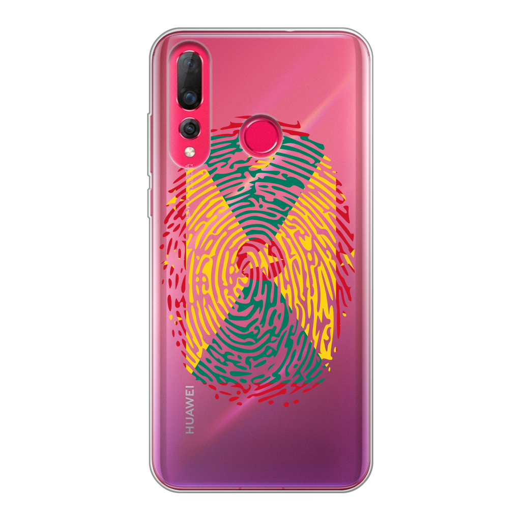 Grenada Fingerprint Back Printed Transparent Soft Phone Case