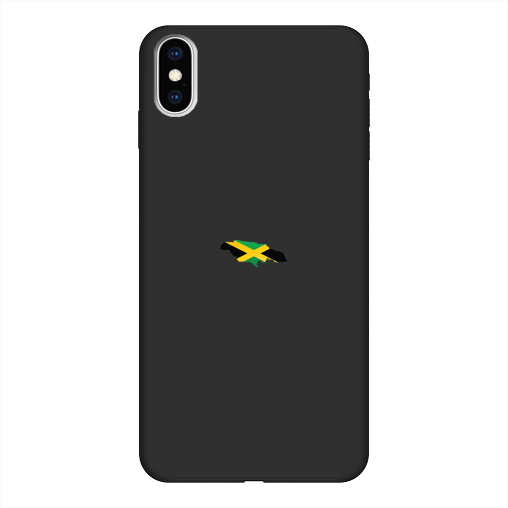 Jamaica Back Printed Black Soft Phone Case