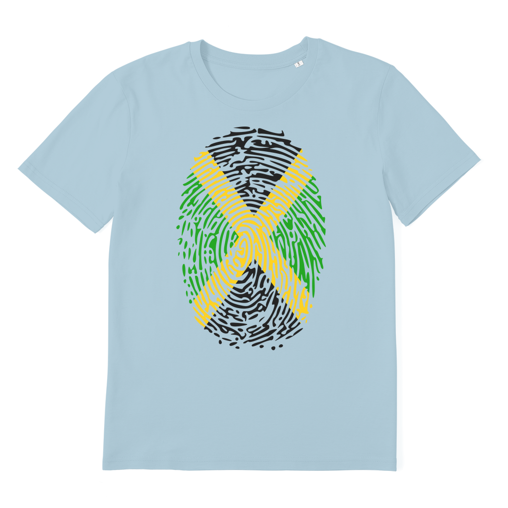Jamaica-Fingerprint Premium Organic Adult T-Shirt