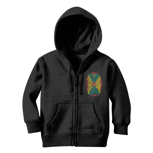 Grenada Fingerprint Classic Kids Zip Hoodie