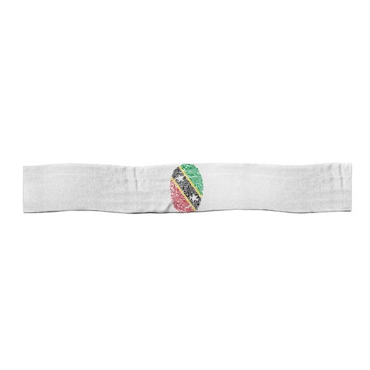 Saint Kitts and Nevis Fingerprint Satin Sports Scarf