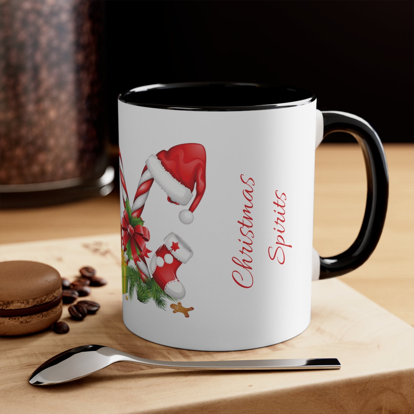 Christmas Spirits Accent Coffee Mug, 11oz