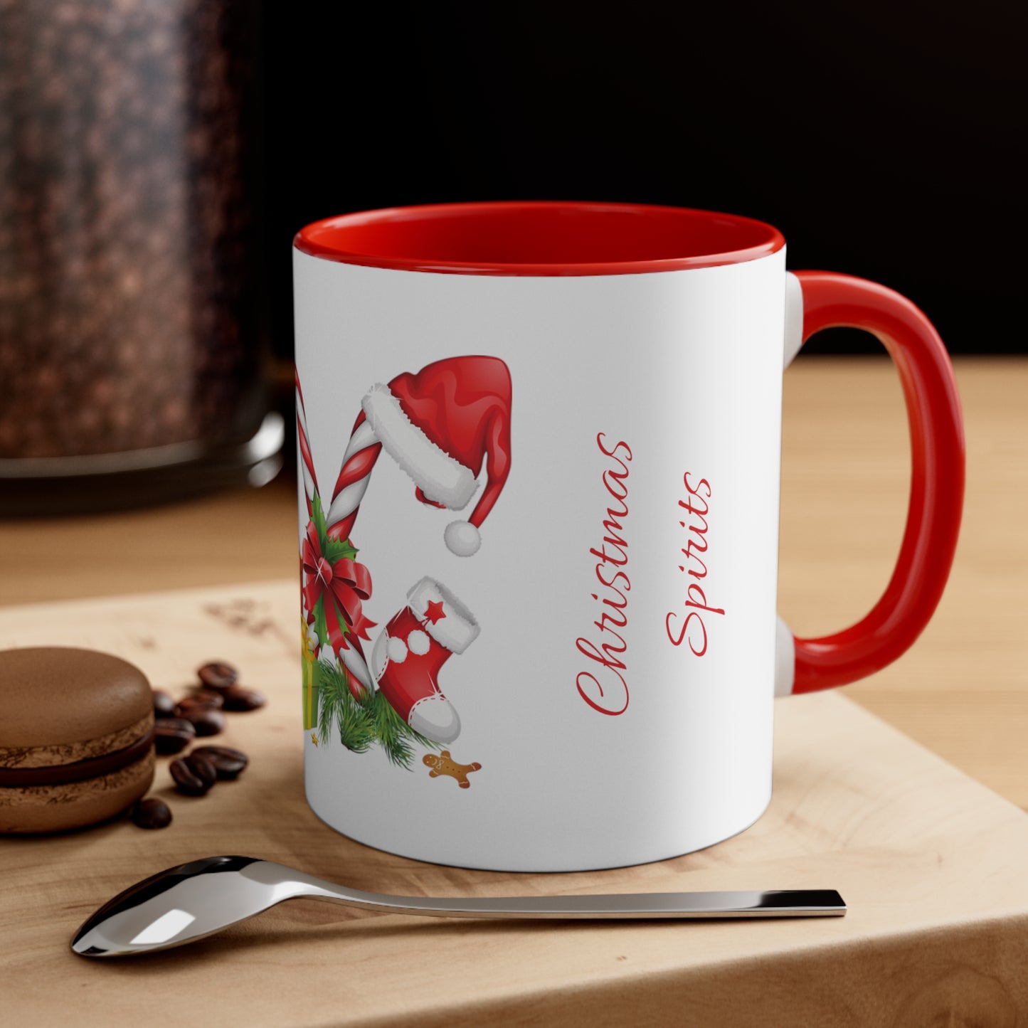 Christmas Spirits Accent Coffee Mug, 11oz