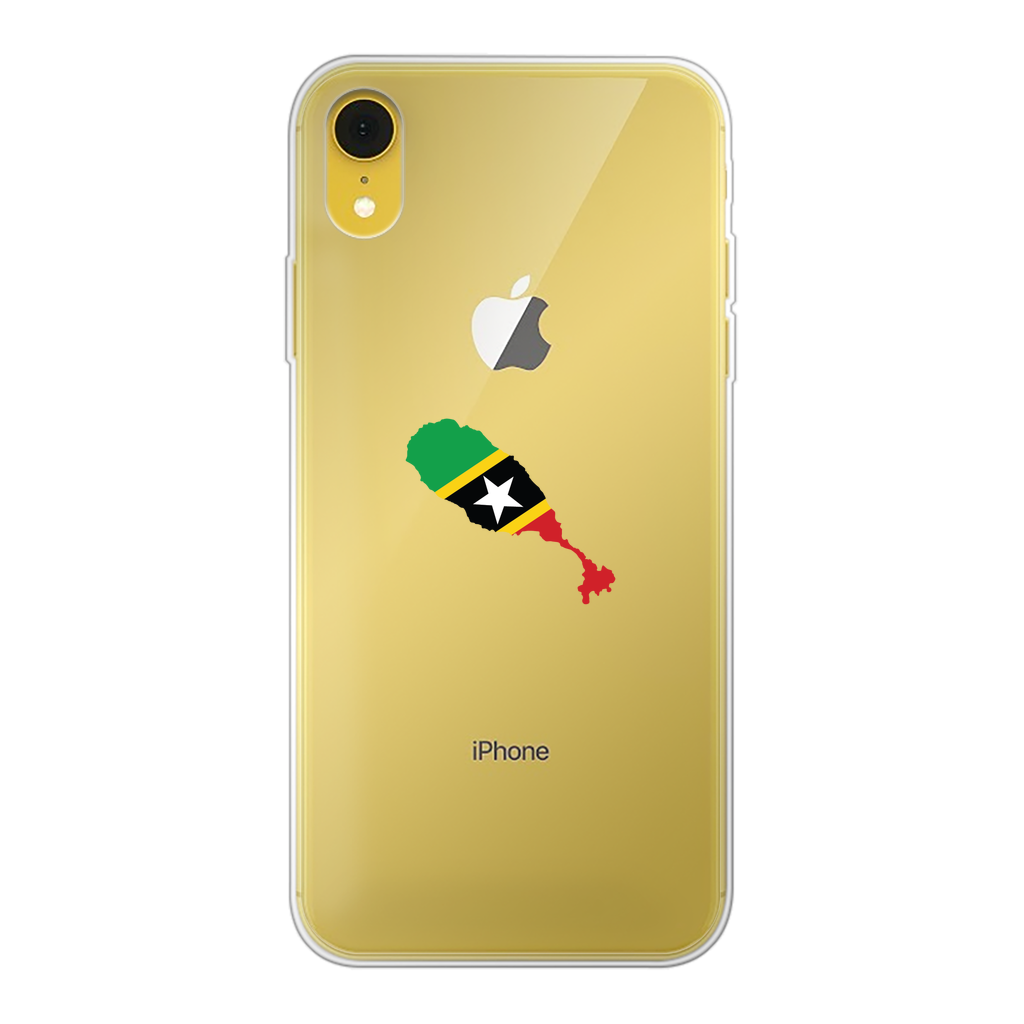 ST. KITTS & NEVIS Back Printed Transparent Soft Phone Case