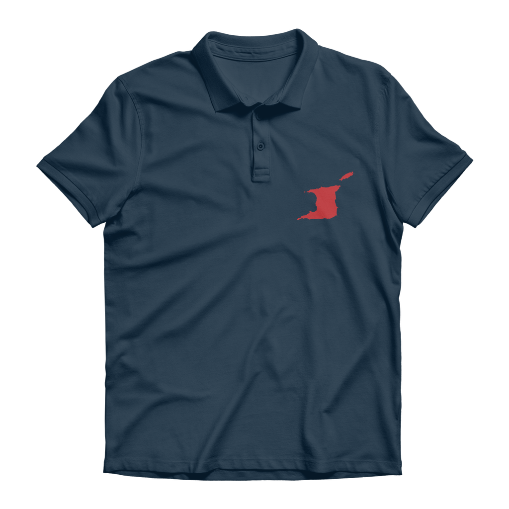 Trini and Tobago Map Premium Adult Polo Shirt