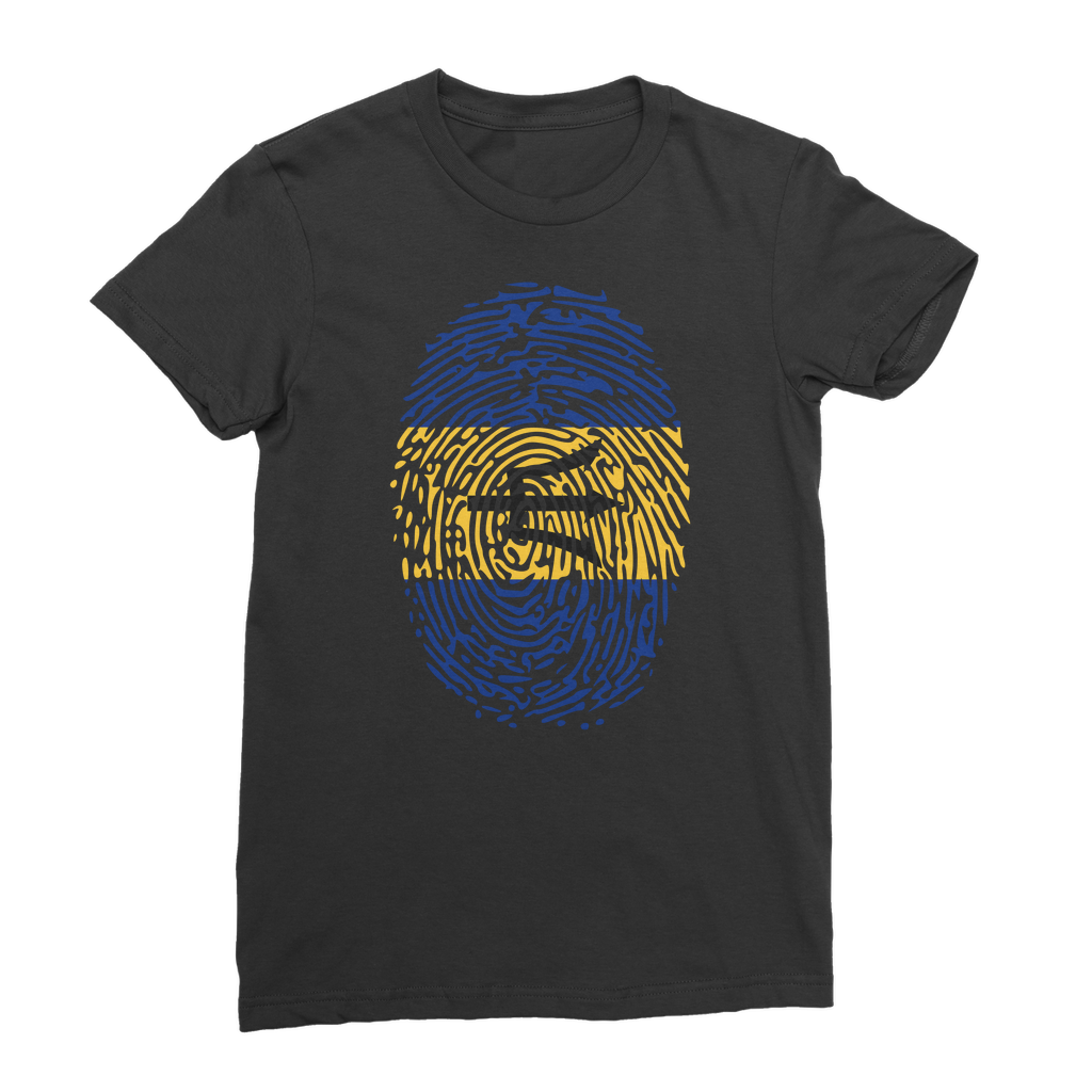 Barbados-Fingerprint Premium Jersey Women's T-Shirt