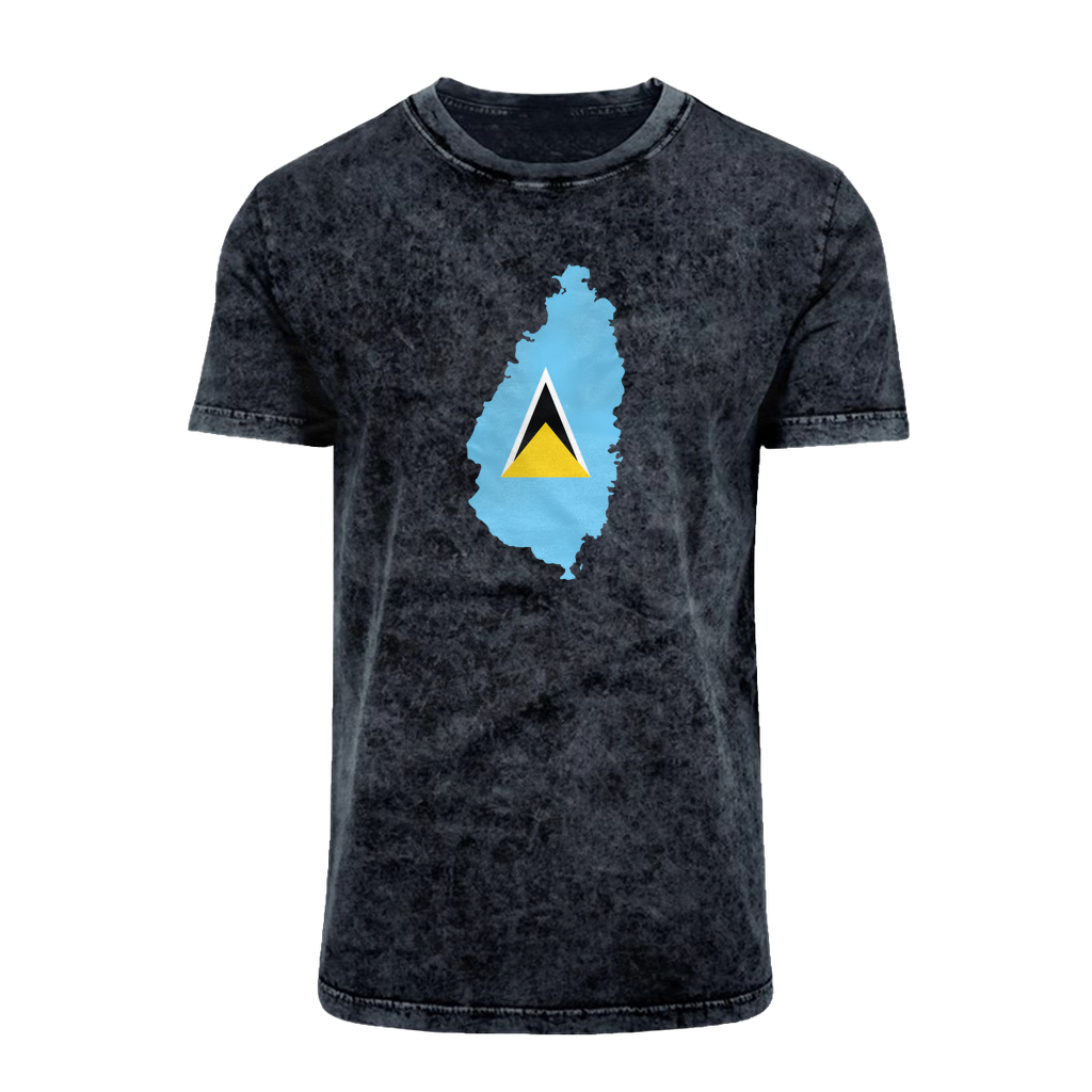 ST. LUCIA Acid Washed T-Shirt