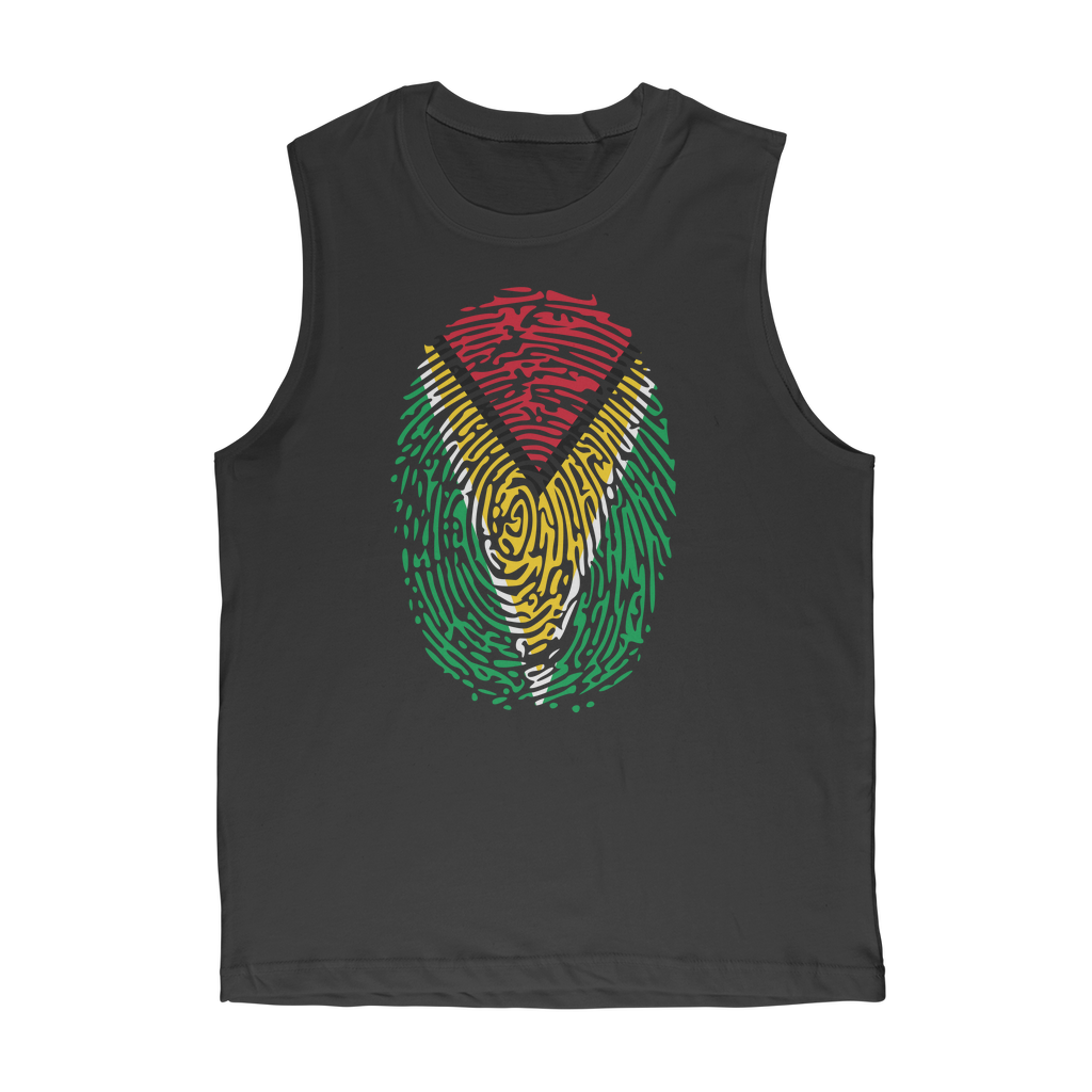 Guyana-Fingerprint Premium Adult Muscle Top