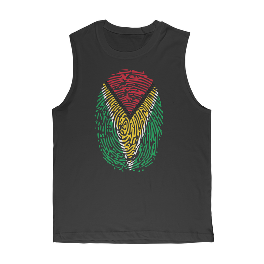 Guyana-Fingerprint Premium Adult Muscle Top