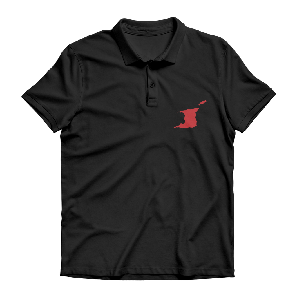 Trini and Tobago Map Premium Adult Polo Shirt