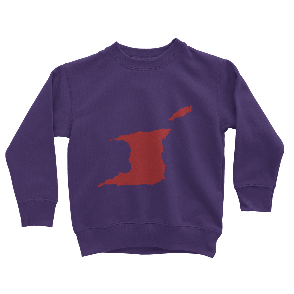 Trini and Tobago Map Classic Kids Sweatshirt