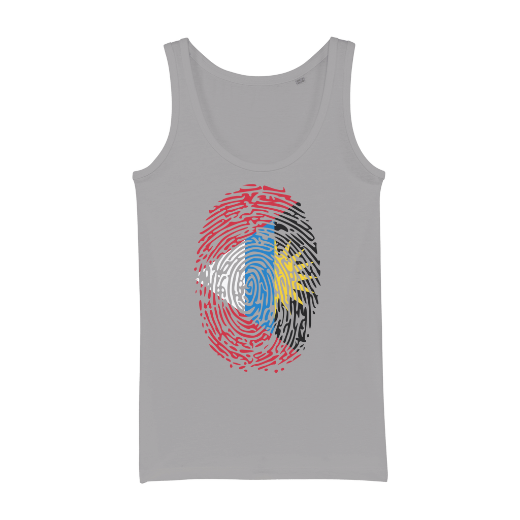 Antigua and Barbuda-Fingerprint Organic Jersey Womens Tank Top