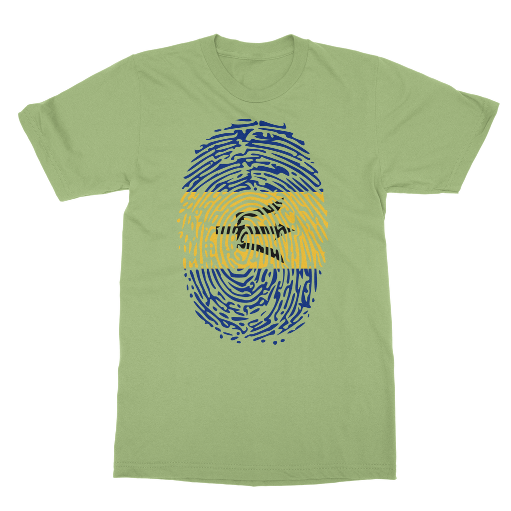 Barbados-Fingerprint Classic Adult T-Shirt