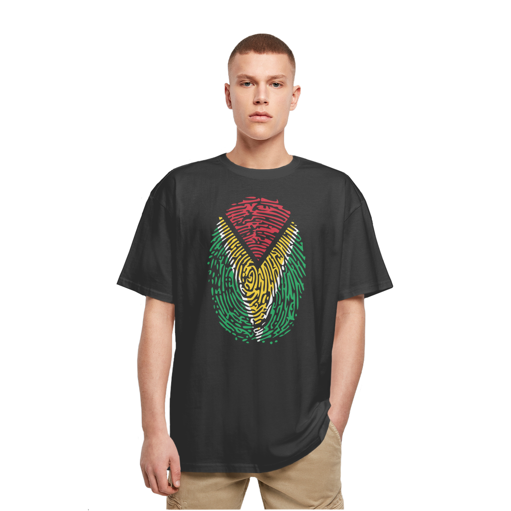 Guyana-Fingerprint Heavy Oversized T-Shirt