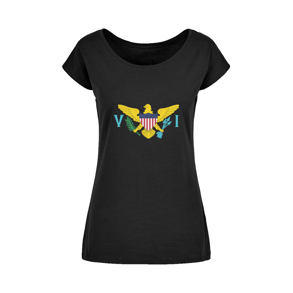 USVI Wide Neck Womens T-Shirt XS-5XL