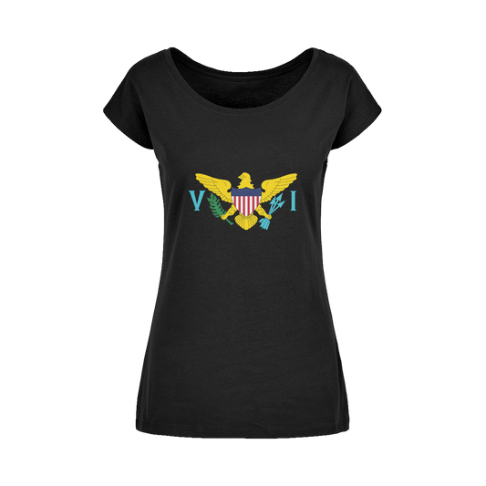 USVI Wide Neck Womens T-Shirt XS-5XL