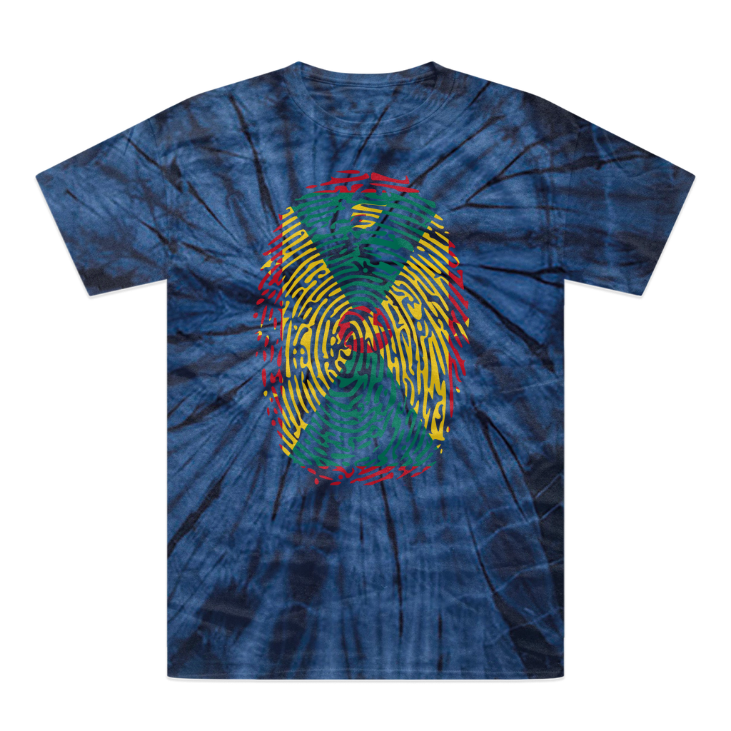 Grenada Fingerprint Tonal Spider Tie-Dye T-Shirt