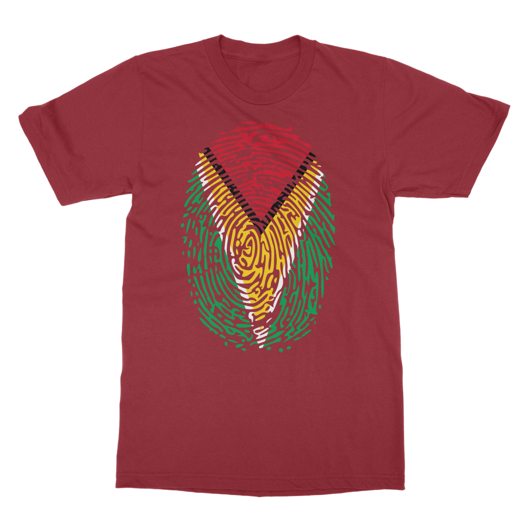 Guyana-Fingerprint Classic Heavy Cotton Adult T-Shirt